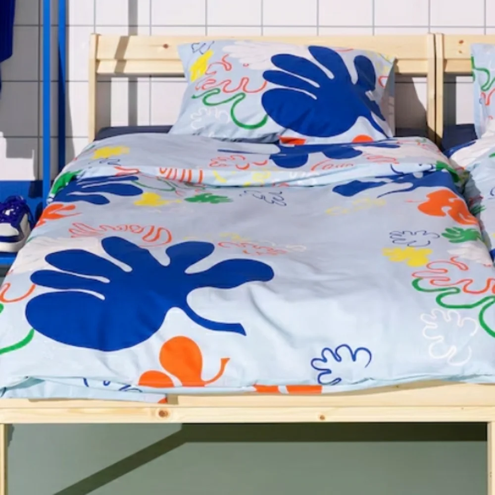 Ikea Twin Duvet Cover and Pillowcase (KANTDRACENA) - Picture 4 of 4